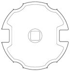 VDS 43380/059 Redőny illesztő közgyűrű