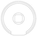 VDS 43380/063 Redőny illesztő közgyűrű