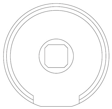 VDS 43380/063 Redőny illesztő közgyűrű