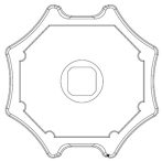 VDS 43380/058 Redőny illesztő közgyűrű