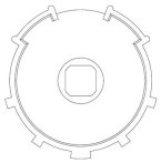 VDS 43380/060 Redőny illesztő közgyűrű