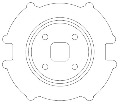 VDS 43380/062 Redőny illesztő közgyűrű
