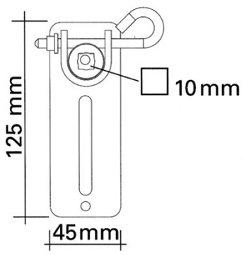VDS 43380/068 Tengelyvég tartókengyel