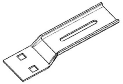 VDS 43380/101 Tengelyvég tartókengyel