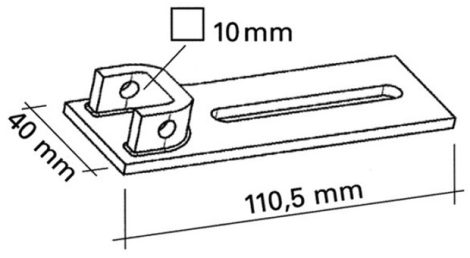 VDS 43380/110 Tengelyvég tartókengyel