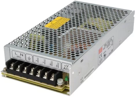 Mean Well RS-150-24 Kapcsolóüzemű tápegység, 24VDC, 0-6.5A, 150W.