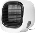 Hordozható mini léghűtő ventilátor - USB - fehér