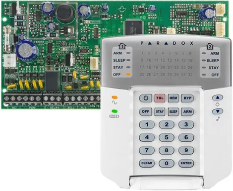 PARADOX SP6000+ panel + K32LED+ PARADOX SP6000+ panel + K32LED+