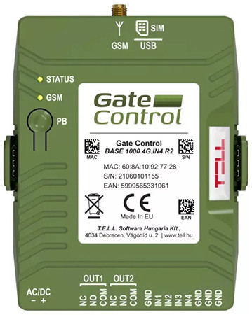 TELL GATE CONTROL BASE 1000 DIN RAIL - 4G.IN4.R2