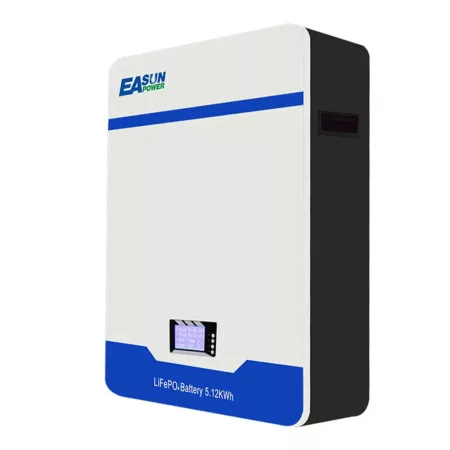 EATSUN POWERWALL LiFePO4 Energiatároló | 5,12 kWh | 51,2 V | 100 Ah | BMS | LCD