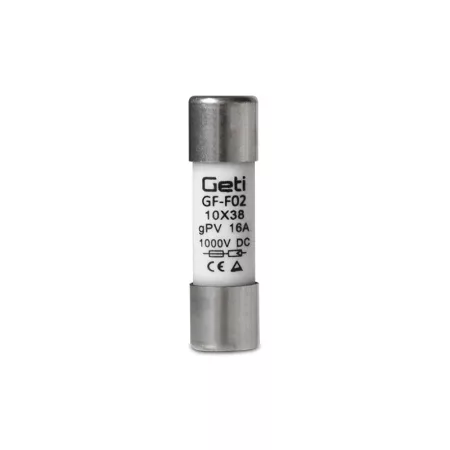 GETI GF-F02 biztosíték fotovoltaikus rendszerekhez 16A/1000V DC GETI GF-F02 biztosíték fotovoltaikus rendszerekhez 16A/1000V DC