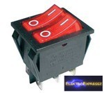 CZ-02620008-Billenő kapcsoló 2 (2pol./3pin) ON-OFF 250V/15A - átlátszó piros CZ-02620008-Billenő kapcsoló 2 (2pol./3pin) ON-OFF 250V/15A - átlátszó piros