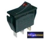 CZ-02620027-Billenő kapcsoló 2pol./3pin ON-OFF 250V/15A (piros LED)