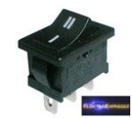 CZ-02620034-Billenő kapcsoló 2pol./3pin ON-ON 250V/6A - fekete