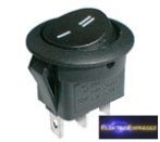 CZ-02620036-Billenő kapcsoló 2pol./3pin ON-ON 250V/6A (kerekített) - fekete