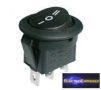 CZ-02620037-Billenő kapcsoló 3pol./3pin ON-OFF-ON 250V/6A (kerekített) - fekete