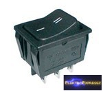 CZ-02620042-Billenő kapcsoló 2pol./6pin ON-ON 250V/15A - fekete CZ-02620042-Billenő kapcsoló 2pol./6pin ON-ON 250V/15A - fekete