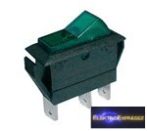 CZ-02620046-Billenő kapcsoló 2pol./3pin ON-OFF 20A/12VDC - áttetsző zöld