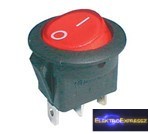 CZ-02620049-Billenő kapcsoló 2pol./3pin ON-OFF 16A/12VDC (kerekített) - átlátszó piros