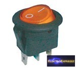 CZ-02620051-Billenő kapcsoló 2pol./3pin ON-OFF 16A/12VDC (kerekített) - átlátszó sárga