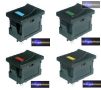 CZ-02620053-Billenő kapcsoló 2pol./4pin ON-OFF 250V/3A (kék LED)