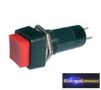 CZ-02630002-Nyomógombos kapcsoló OFF-(ON)250V/1A (négyzetes) piros