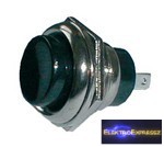 CZ-02630026-Nyomógombos kapcsoló OFF-(ON)250V/1A (kerekített) nagy fekete