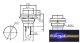 CZ-02630026-Nyomógombos kapcsoló OFF-(ON)250V/1A (kerekített) nagy fekete
