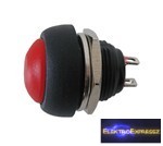 CZ-02630044-Nyomógombos kapcsoló ON-(OFF) (kerekített) piros