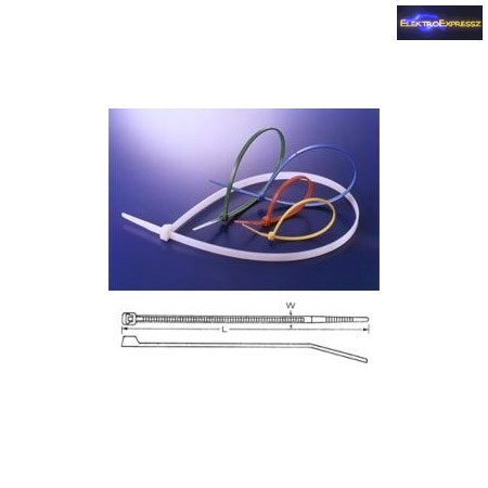 ET-5873 Fehér kábel kötöző. Mérete: 100x2,5mm