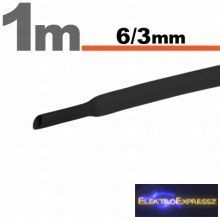 GA-11022F 6/3 Fekete Zsugorcső