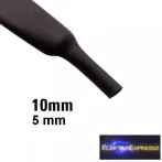 ET-6110FK 10mm-es zsugorcső, fekete ET-6110FK 10mm-es zsugorcső, fekete