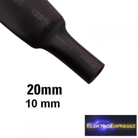 ET-6120FK 20mm-es zsugorcső, fekete