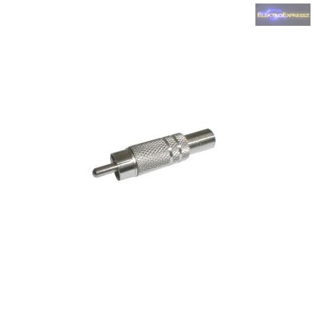 ET-2552 RCA dugó fém házzal. 6-7mm-es kábelra.