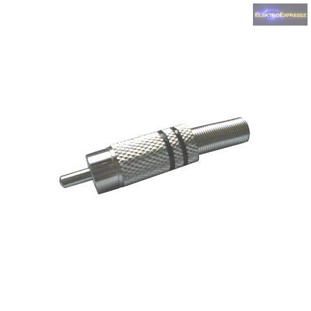 ET-2552 RCA dugó fém házzal. 6-7mm-es kábelra.