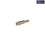 RCA csatlakozó (fém) aranyozott  piros jelölés