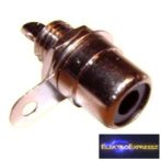 ET-2516 RCA beépíthető aljzat, fekete jelöléssel.