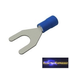 CZ-03360124-Szigetelt villás saru 6.5mm, 1.5-2.5mm Kék CZ-03360124-Szigetelt villás saru 6.5mm, 1.5-2.5mm Kék