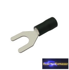 CZ-03360127-Szigetelt villás saru 6.5mm, 2.5-4.0mm Fekete CZ-03360127-Szigetelt villás saru 6.5mm, 2.5-4.0mm Fekete