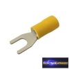 CZ-03360129-Szigetelt villás saru 5.3mm, 0.4-6.0mm Sárga