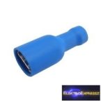 CZ-03360146-Szigetelt csúszósaru aljzat 6.3mm, 1.5-2.5mm kék