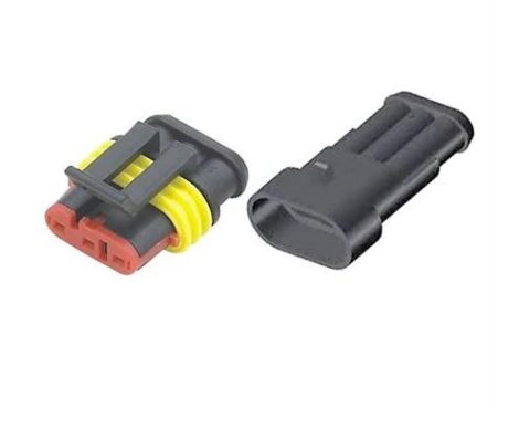  3 pólusú vízálló csatlakozó pár