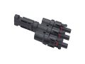 Connector for solar panels MC4 split 1x connector, 3x socket