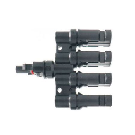 Connector for solar panels MC4 branch 1x socket, 4x connector