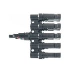 Connector for solar panels MC4 branch 1x socket, 5x connector Connector for solar panels MC4 branch 1x socket, 5x connector