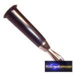 ET-2036 Forrasztható banán dugó, fekete.