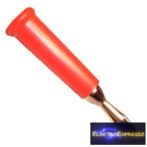 ET-2037 Forrasztható banán dugó, piros.