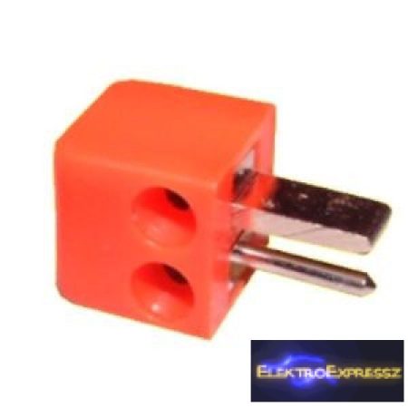 ET-4508 Hangszóró dugó. Piros színű.