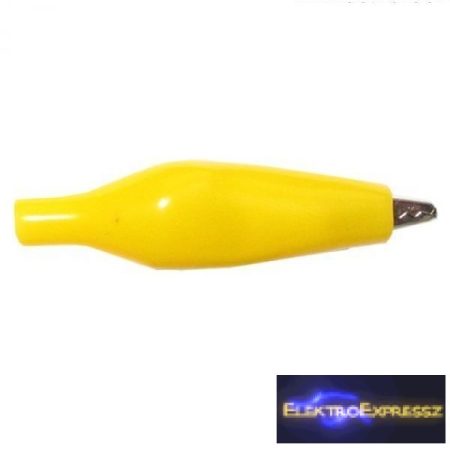 ET-2068YE Krokodil csipesz sárga Hossz: 35mm