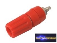 CZ-03380084 Banán dugó aljzat (panel, szigetelt) piros CZ-03380084 Banán dugó aljzat (panel, szigetelt) piros